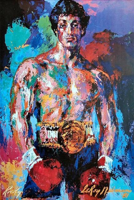 LeRoy Neiman Rocky Balboa Art on Canvas Print: 16 x 24 / Does Not Come Framed / Shipped in a Mailing Tube / This is a Print Not an Original Oil