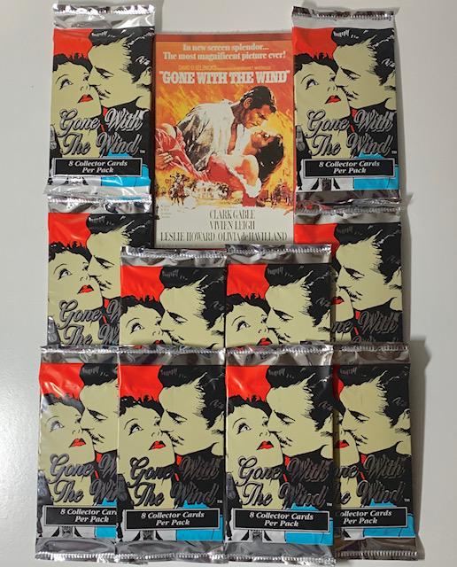 12 Sealed Packs of GONE WITH THE WIND Movie Cards (1 of 1)