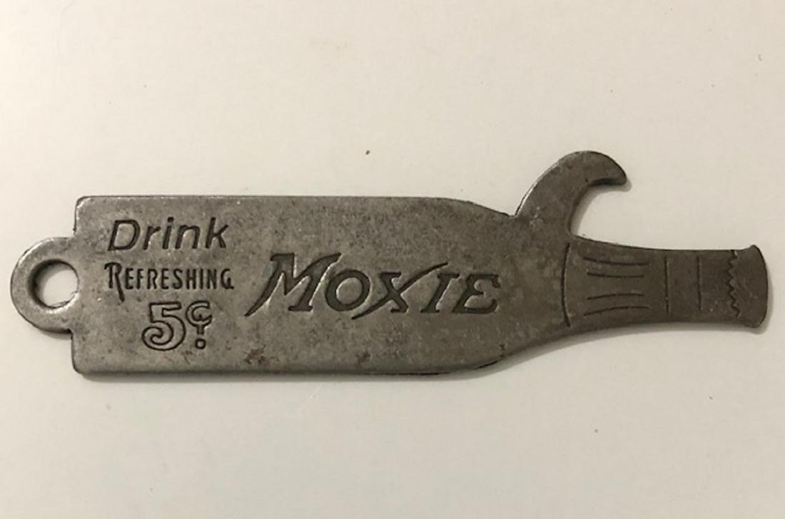 Old MOXIE Soda Promo Advertising Bottle Opener: Great Piece of Early Advertising