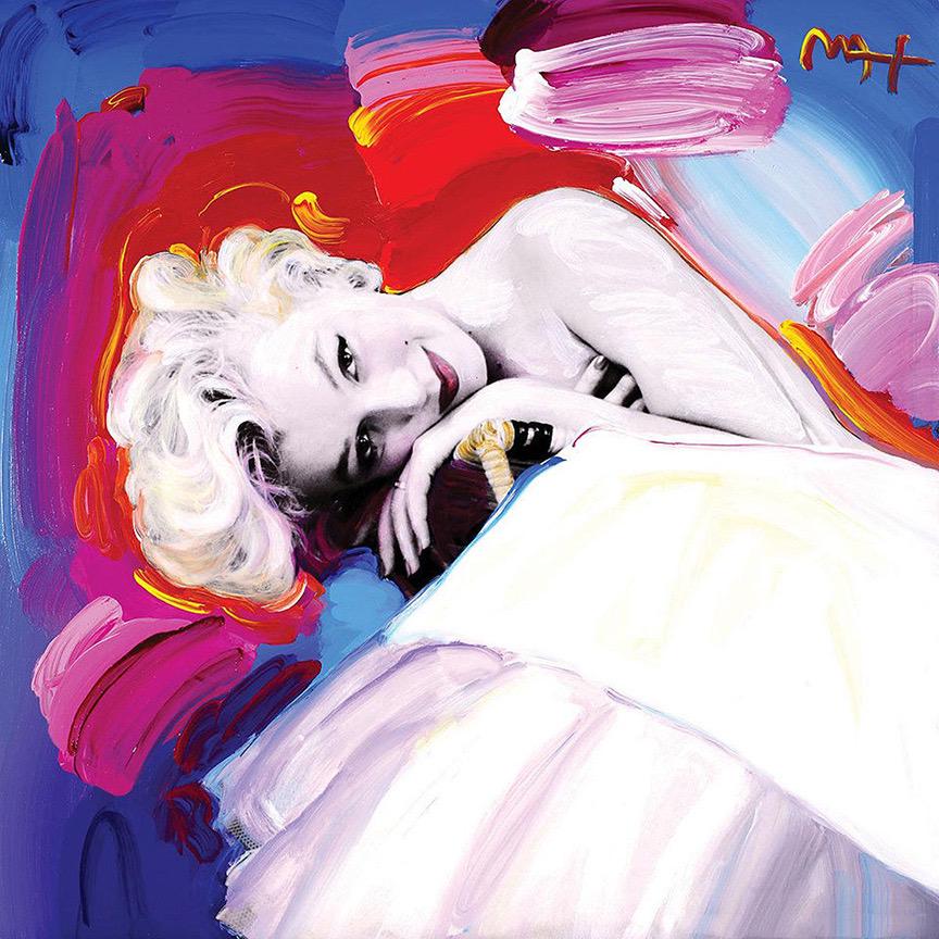 PETER MAX Marilyn Monroe Art on Canvas Print (1 of 1)
