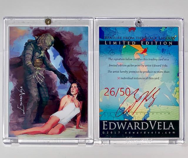 CREATURE from the BLACK LAGOON Artist Signed Art Card (1 of 2)