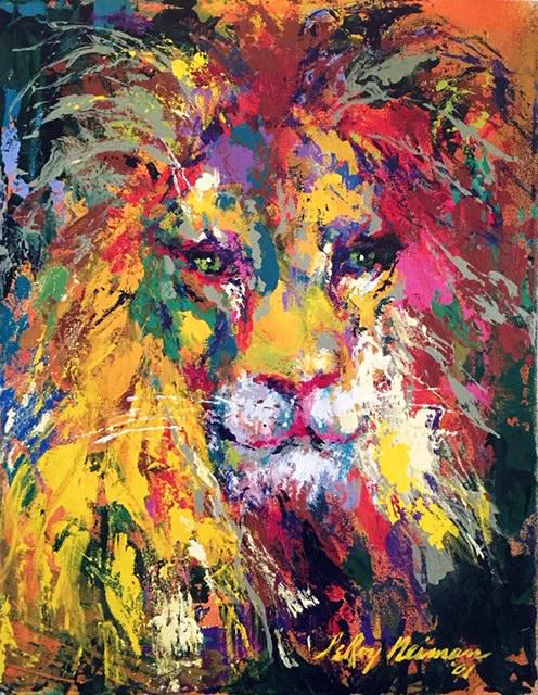 LeRoy Neiman Portrait of the Lion Print on Canvas (1 of 1)