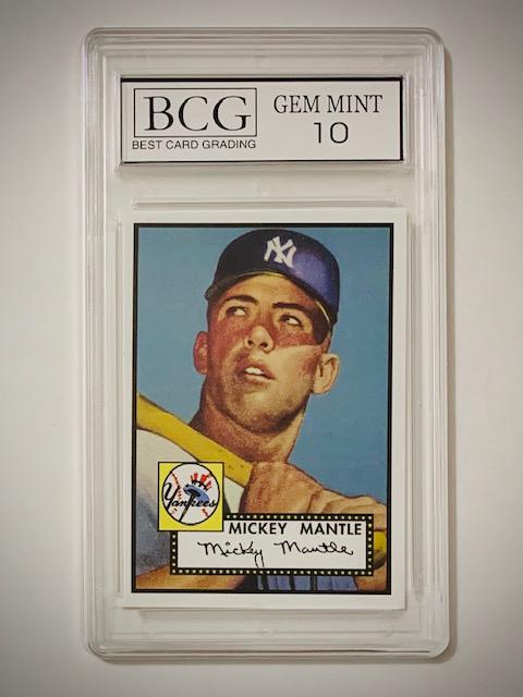 MICKEY MANTLE 1952 Topps RP Rookie Baseball Card (1 of 2)