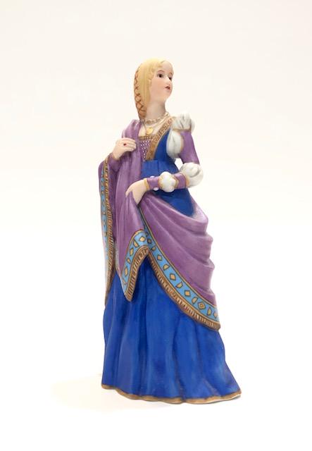 Signed Fashions of History Porcelain Figurine by LENOX: Beautiful Vintage Piece that depicts Ladies Early Period Fashion / Perfect Condition