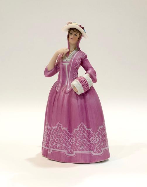 Signed Fashions of History Porcelain Figurine by LENOX: Beautiful Vintage Piece that depicts Ladies Early Period Fashion / Perfect Condition