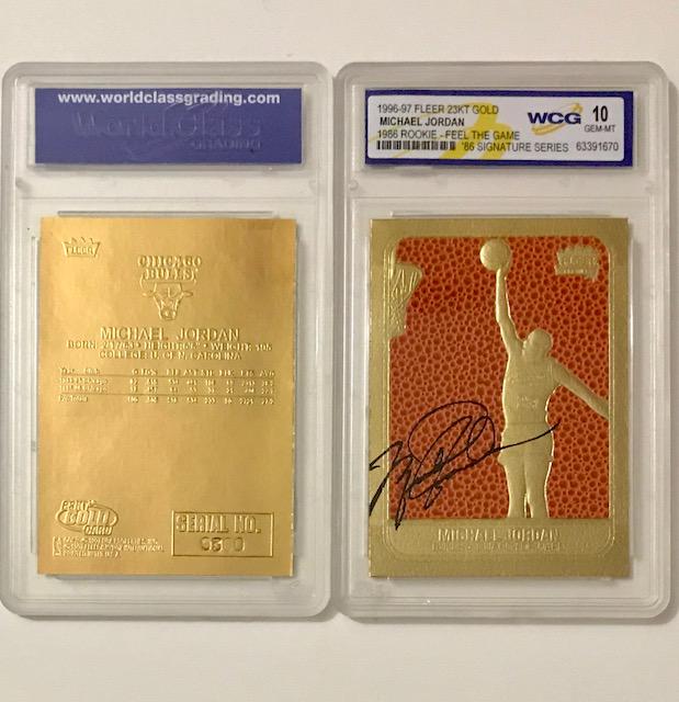 MICHAEL JORDAN Textured Fleer Rookie Signature Card (1 of 3)