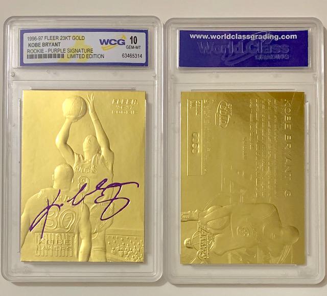 KOBE BRYANT 23k Gold Signature Edition Rookie Card (1 of 2)