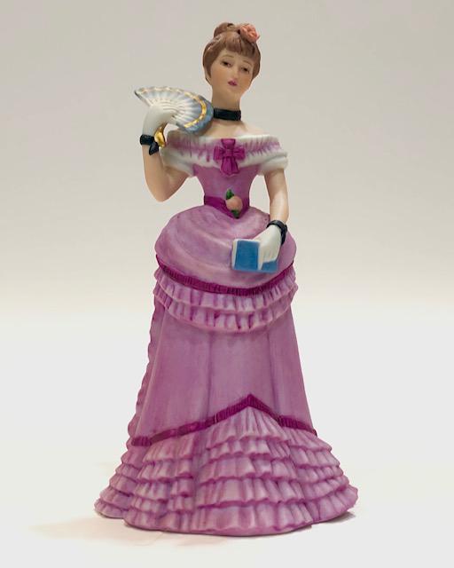 Signed Fashions of History Porcelain Figurine by LENOX: Beautiful Vintage Piece that depicts Ladies Early Period Fashion / Perfect Condition