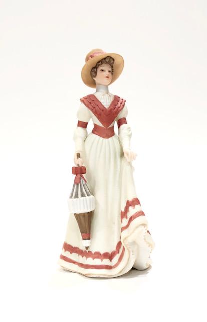 Signed Fashions of History Porcelain Figurine by LENOX: Beautiful Vintage Piece that depicts Ladies Early Period Fashion / Perfect Condition