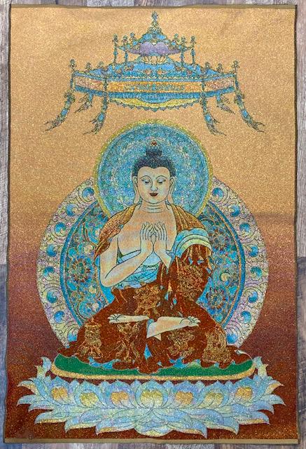 Vintage Chinese Handmade Silk Embroidered Lrge Tapestry (1 of 1)