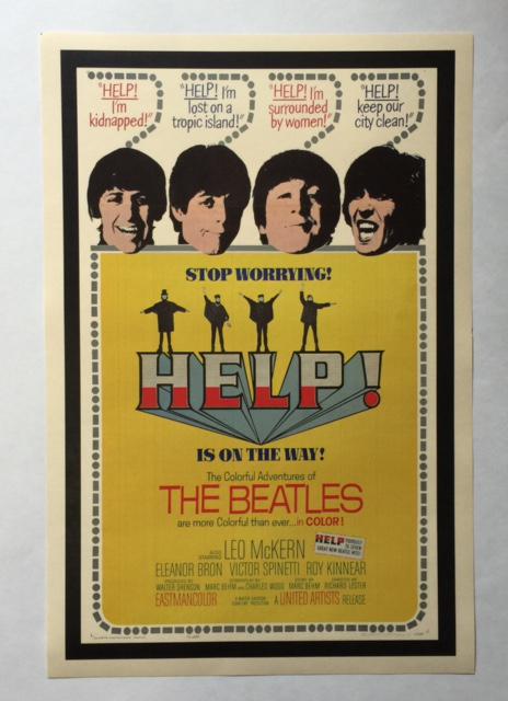 The BEATLES / HELP Lobby style Movie Poster (1 of 1)