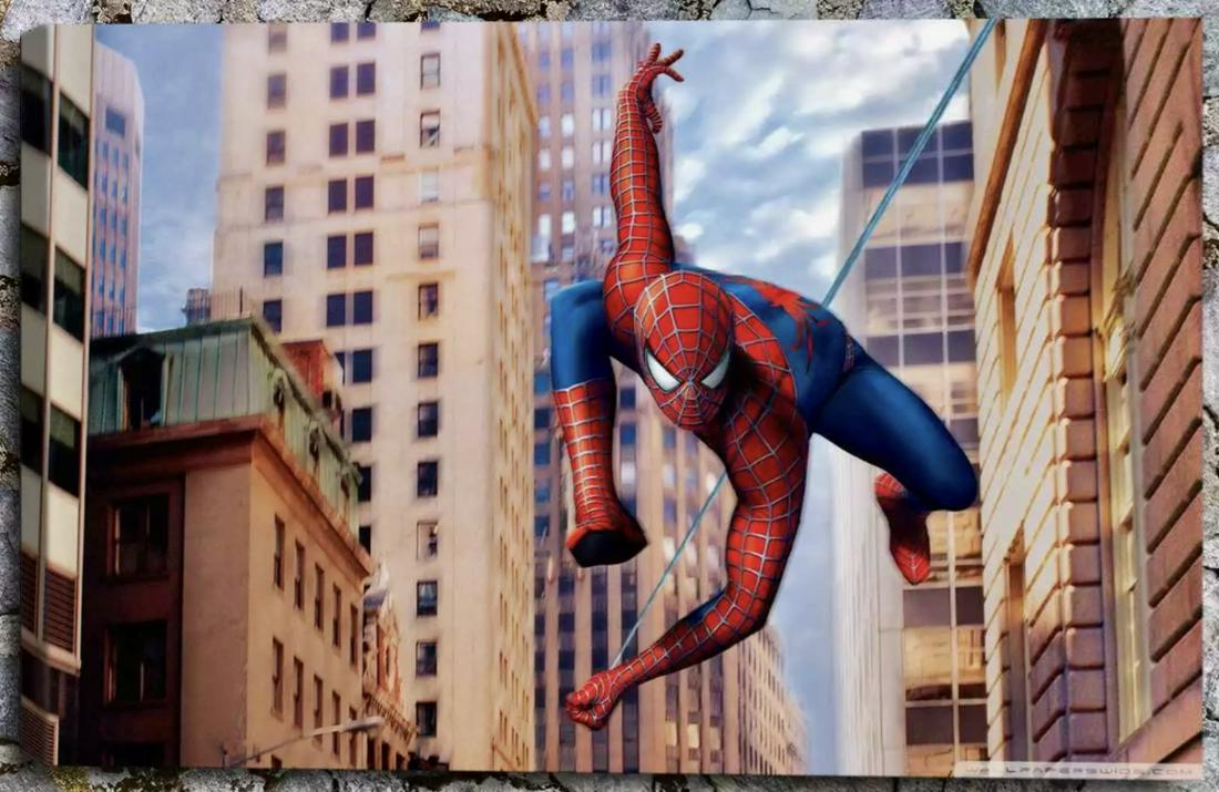 Awesome SPIDERMAN Print Art on Canvas 12 x 20 (1 of 2)