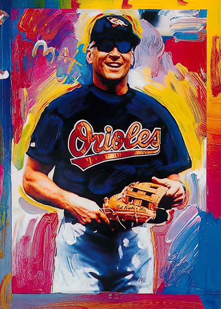 Peter Max CAL RIPKEN JR  Art on Canvas Print (1 of 1)