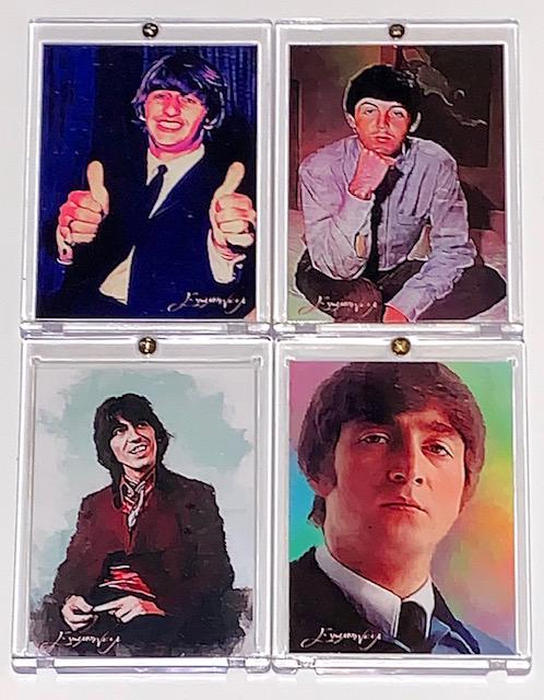 The BEATLES Hand Signed by Artist Giclee Art Cards (1 of 2)