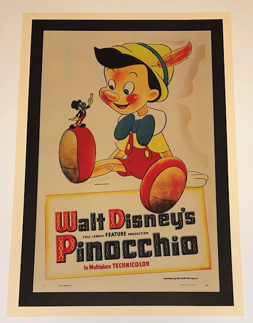 Walt Disney Classic 1940 PINOCCHIO Movie Poster (1 of 1)