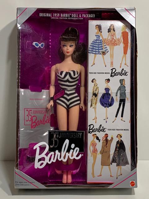 1959 Original Brunette BARBIE Retro Anniversary Doll (1 of 1)