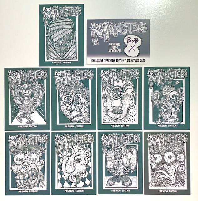 Rare BOB X / Autograph Horrible Monster Art Cards (1 of 1)