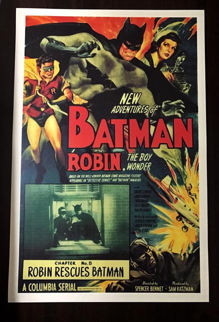1949 New Adventures Of Batman And Robin Movie Poster Jun 27 2020 South Florida Auction Estate Sale Services Inc In Ga