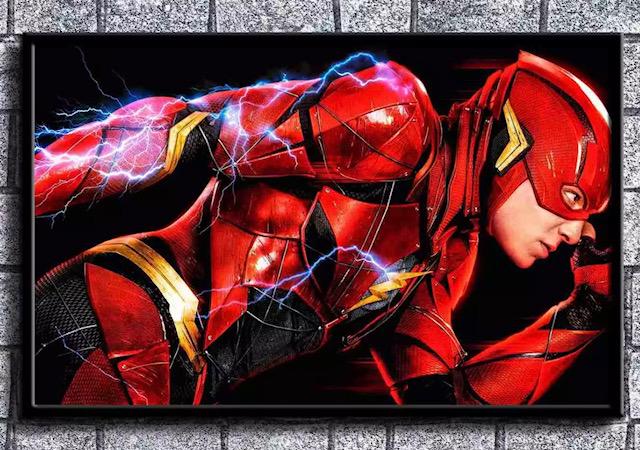 D.C. Comics THE FLASH Art Print on Canvas (1 of 2)