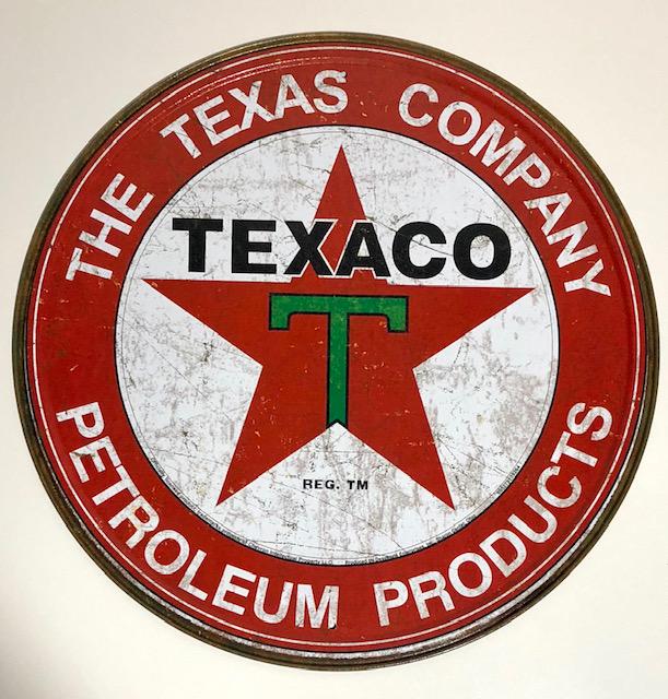 TEXACO Gasoline Petroleum Products Metal Advert Sign (1 of 1)