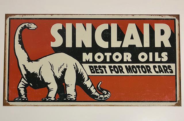SINCLAIR Motor Oils Gas Station Metal Advertising Sign (1 of 1)