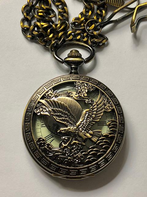 Signed OMEGA Mechanical Soaring Eagle Pocket Watch (1 of 2)
