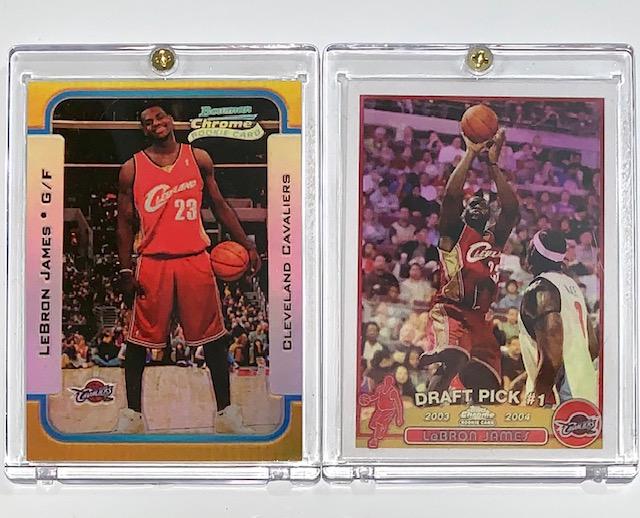 Lot of 2 Lebron James RP Rookie Basketball Cards (1 of 1)