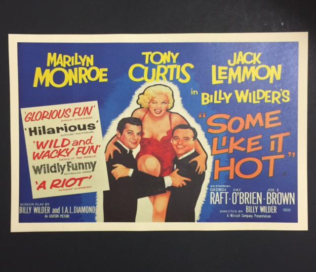 MARILYN MONROE Iconic Some Like It Hot Movie Poster (1 of 1)