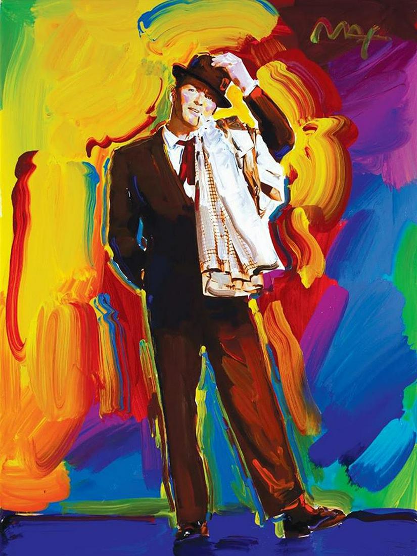 PETER MAX Frank Sinatra Art on Canvas Print (1 of 1)