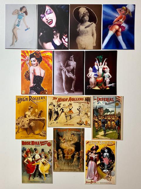 13 Rare Josephine Baker Risque Burlesque Art Cards/A (1 of 1)