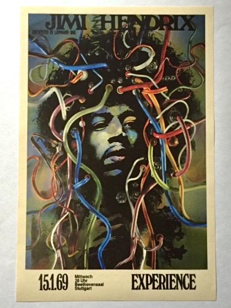 1969 The JIMI HENDRIX Experience Concert Poster (1 of 1)