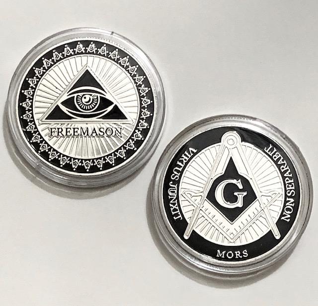 1oz Silver Clad Masonic Freemason Seeing Eye Coin (1 of 4)