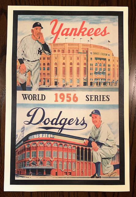 1956 World Series NY Yankees vs LA Dodgers Poster (1 of 1)