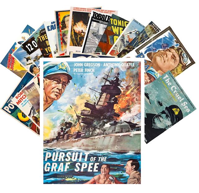 Rare Lot of 24 WW2 Movie Poster Postcards (1 of 2)