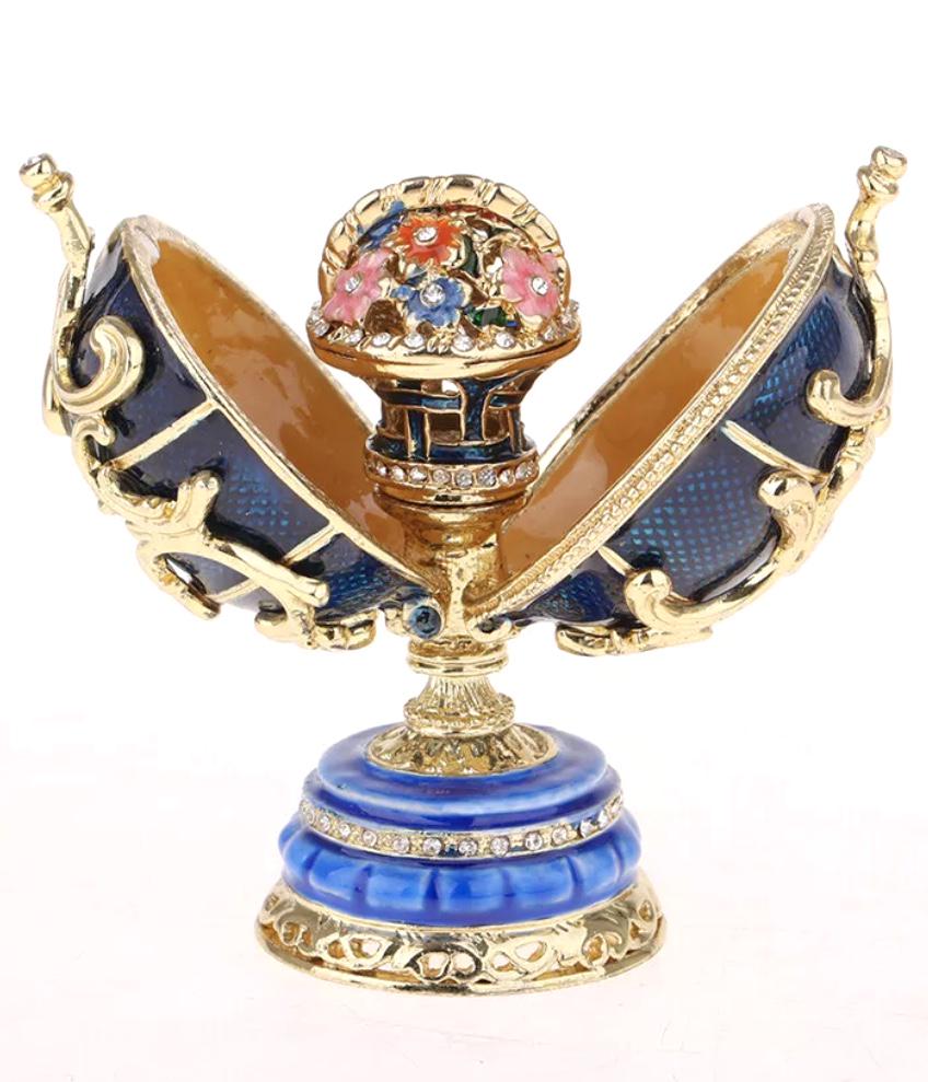 FABERGE Inspired St Petersburg Russia Enameled Egg (1 of 5)