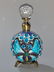Enameled & Jeweled Butterfly Art Glass Perfume Bottle - 2