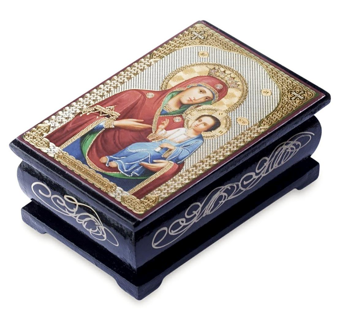 Russian Religious Icon Handmade Rosary/Trinket Box (1 of 3)