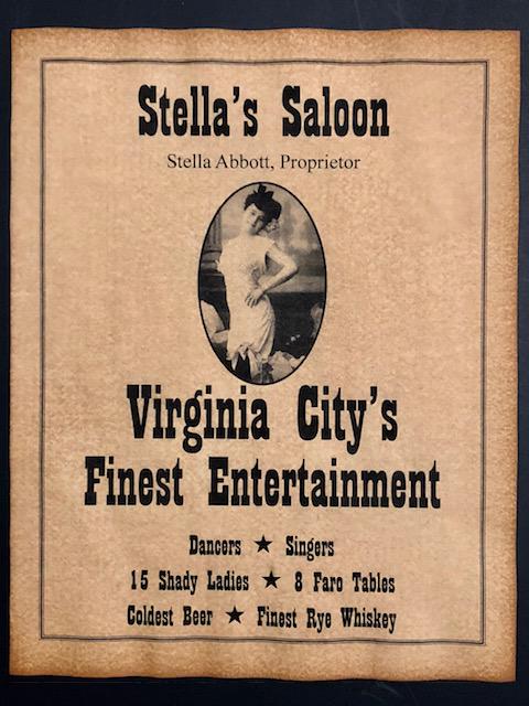 Old West STELLAS SALOON Whorehouse Brothel Poster (1 of 1)