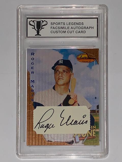 ROGER MARIS Sports Legends Signed Custom Baseball Card (1 of 1)