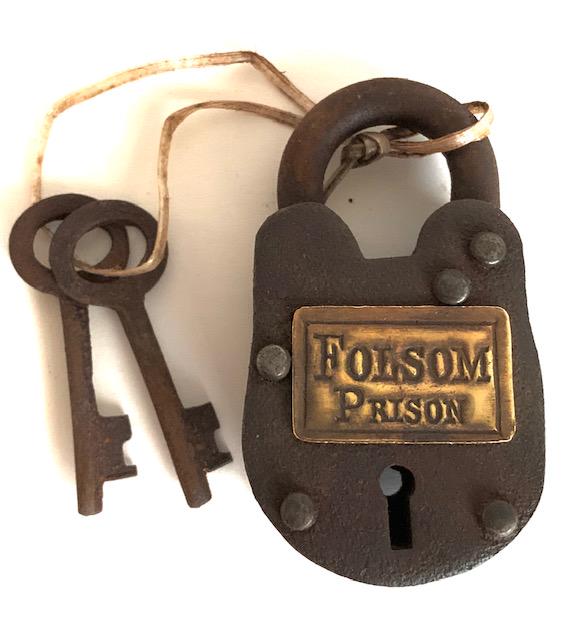 FOLSOM Prison Working Padlock with Original Keys (1 of 1)