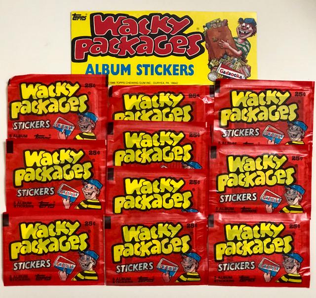 12 RARE Dealer TEST Original 1986 WACKY PACKAGES: LOT OF 12 Wax Packs / Hard to Find
