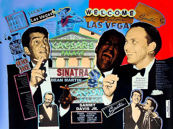 STEVE KAUFMAN Pop Art The RAT PACK Canvas Print (1 of 1)