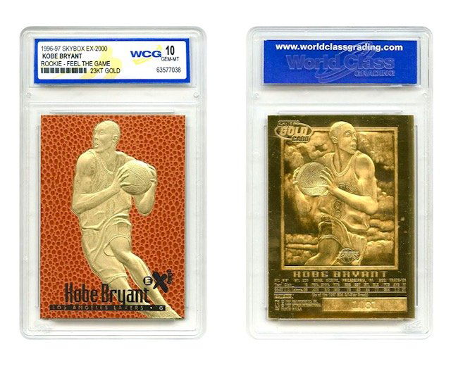 KOBE BRYANT 1996 Skybox 23k Gold Rookie Basketball Card (1 of 3)
