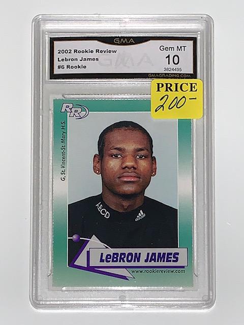 Rare LEBRON JAMES 2002 Rookie Review Basketball Card (1 of 1)
