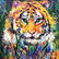 LeRoy Neiman Portrait of the Tiger Print on Canvas