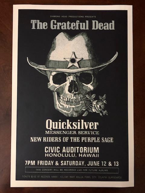 The GRATEFUL DEAD June 12 th  1970 Concert Poster (1 of 1)