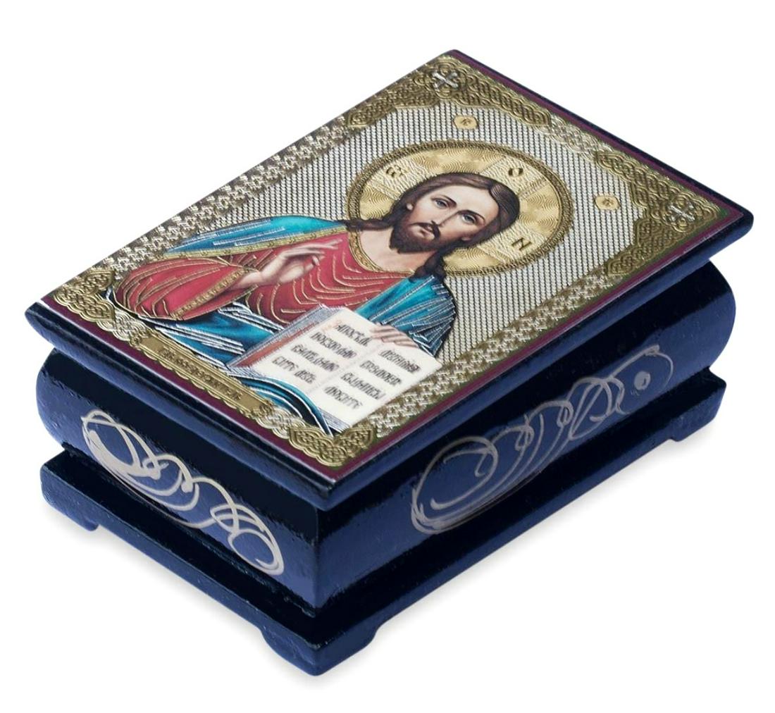 Russian Religious Icon Handmade Rosary/Trinket Box (1 of 3)
