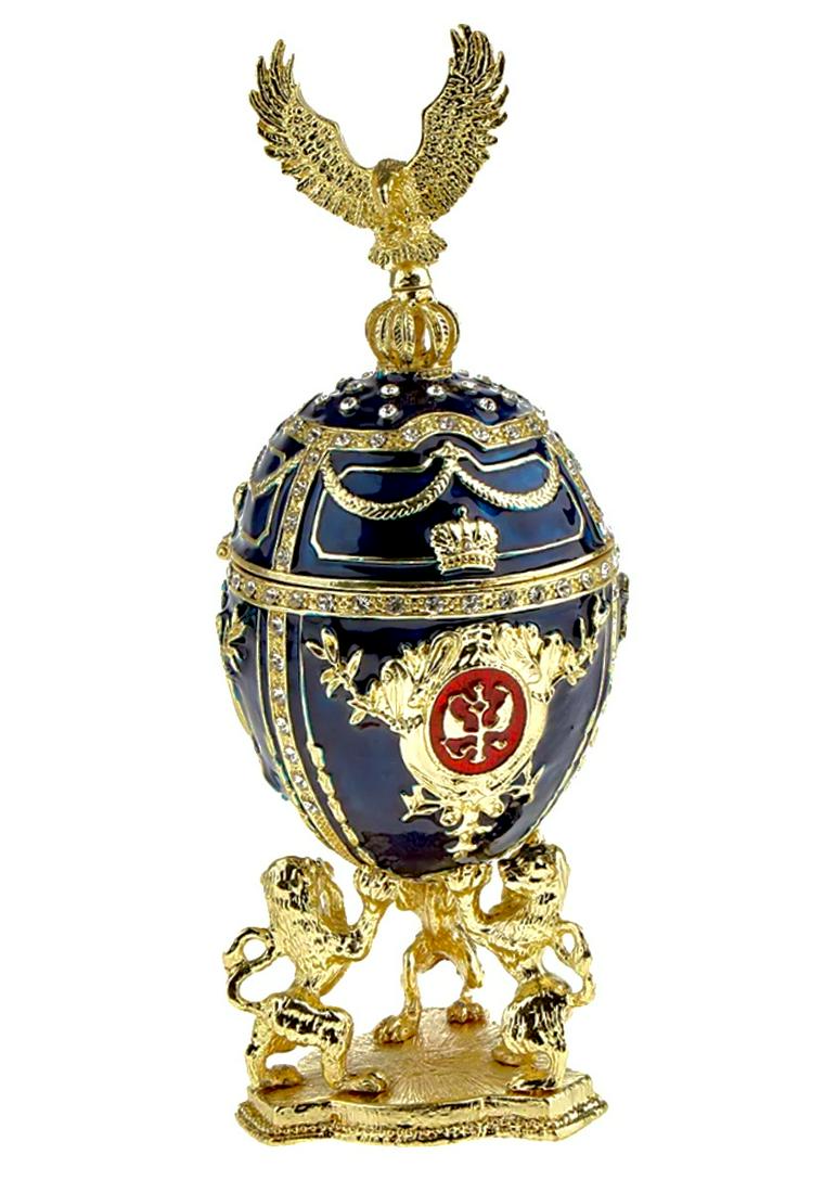 FABERGE Inspd St Petersburg Russia Enameled Egg Box (1 of 2)