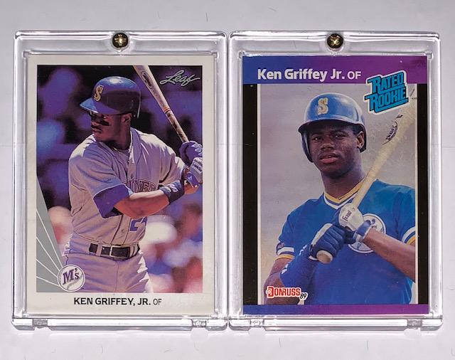 Lot of 2 KEN GRIFFEY Jr Rookie Baseball Cards (1 of 1)