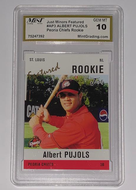 Gem 10 ALBERT PUJOLS Just Minors Rookie Baseball Card (1 of 1)
